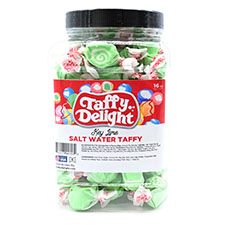 Taffy Delight Key Lime Salt Water Taffy 16oz Jar 